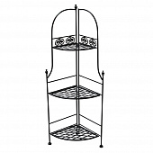 Купить Подставка для цветов металлическая угловая 50x35x120 см по низкой цене