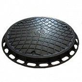 Купить Люк канализационный Gidrolica Garden - пластиковый тип Л черный по низкой цене