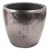Купить Кашпо Nobilis Marco Pa-darksilver Round с техническим горшком, 25 см по низкой цене