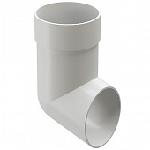 Купить Отвод трубы Docke ПВХ Standard D120/80 мм белый по низкой цене