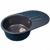 Купить Мойка GranFest Rondo GF-R750L кухонная композитная черная 746х455 мм по низкой цене