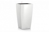 Купить Кашпо Lechuza Color Cubico Complete white 22x22x41 см по низкой цене