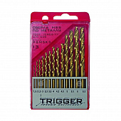 Купить Набор Trigger 74342 P6M5K5 сверл по металлу, 1,5-6,5 мм, набор 13 шт. по низкой цене