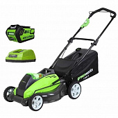 Купить Газонокосилка Greenworks G40LM45K4 аккумуляторная по низкой цене