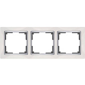 Купить Рамка Werkel Snabb WL03-Frame-03-white белая трехместная по низкой цене