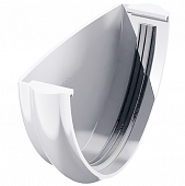 Купить Заглушка желоба Технониколь ПВХ D125/82 мм белая по низкой цене