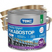 Купить Эмаль-грунт Текс РжавоStop Профи полуглянцевая бронзовая 2 кг по низкой цене