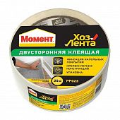 Купить Лента Момент, 2-сторонняя, клеящая, хозяйственная, 48 мм, 25 м по низкой цене
