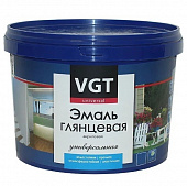 Купить Эмаль VGT ВД-АК-1179 универсальная глянцевая База А супербелая 2,5 кг по низкой цене