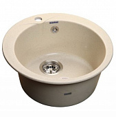 Купить Мойка GranFest Rondo GF-R480 кухонная композитная бежевая D470 мм по низкой цене