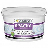 Купить Краска Лакра латексная, интерьерная, влагостойкая, белая 3 кг по низкой цене