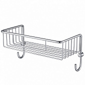Купить Полка Timo Nelson 150081/00 chrome подвесная с крючками по низкой цене