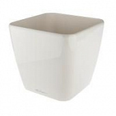 Купить Кашпо Lechuza Quadro white high gloss 28x28x26 см по низкой цене