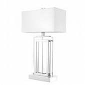 Купить Лампа Eichholtz Arlington настольная белая, с серебром по низкой цене