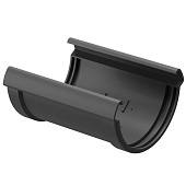 Купить Соединитель желоба Docke ПВХ Lux D141/100 мм графит по низкой цене