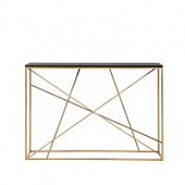 Купить Консоль Intelligent Design Wilson line gold черный дуб по низкой цене