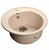 Купить Мойка GranFest Rondo GF-R510 кухонная композитная белая D508 мм по низкой цене