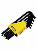 Купить Комплект ключей Stanley торцевых шестигранных 1/16 - 3/8 0-69-257 12 шт по низкой цене