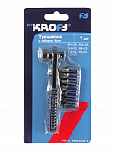 Купить Трещотка KROFT с набором бит 7 шт по низкой цене