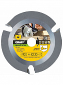 Купить Диск Graff Speedcutter пильный, по дереву, для УШМ болгарки 125 мм по низкой цене