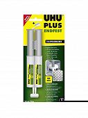 Купить Клей UHU PLUS ENDFEST универсальный, эпоксидный шприце, 90 мин, 25 г по низкой цене