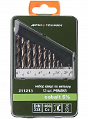 Купить Сверла Дело Техники Cobalt по металлу 5% 211213 1.5-6.5 мм 13 шт по низкой цене