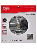 Купить Диск ELITECH пильный по дереву 1820.057100 300х32/30 мм по низкой цене