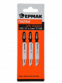 Купить Пилки Ермак для электронного лобзика, металл eu 51х2 мм, t-118b сталь, до 6 мм, 3 шт по низкой цене