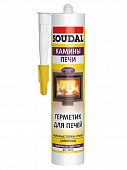 Купить Герметик Soudal печной черный 280 мл по низкой цене