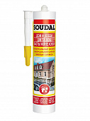 Купить Герметик Soudal универсальный силиконовый, белый, 280 мл по низкой цене