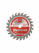 Купить Диск HAMMER Flex 205-133 пильный, 24 зуба по дереву, 10x85 мм по низкой цене