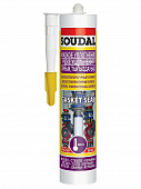 Купить Герметик Soudal Gasket Seal высокотемпературный силикон, красный, 280 мл по низкой цене