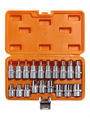 Купить Набор головок Airline 1/2 DR TORX E10-E24 и с вставками TORX T20-T70 длиной 55 мм 19 шт AT-BS-33 по низкой цене