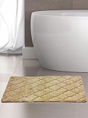 Купить Коврик Bath Plus Лана для ванной микрофибра серый 120х70 см по низкой цене
