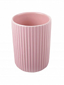 Купить Стаканчик Аквалиния Плиссе для зубных щеток керамический матовый по низкой цене