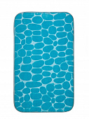 Купить Коврик Аквалиния для ванной комнаты и туалета Камни голубой 45х75 см по низкой цене