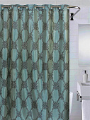 Купить Штора Bath Plus Blackishgreen 180х200 см по низкой цене