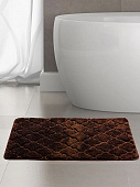 Купить Коврик Bath Plus Лана для ванной микрофибра серый 120х70 см по низкой цене