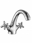 Купить Смеситель Agger Retro A1902100 двухзахватный для раковины хром по низкой цене