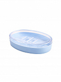 Купить Мыльница Berossi из пластика высокого качества цвет светло-голубой по низкой цене