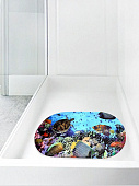 Купить Коврик Bath Plus для ванны Рыба противоскользящий 68х38 см по низкой цене