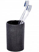 Купить Стаканчик Wenko Polaris Jet anthracite для зубных щеток по низкой цене