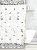 Купить Штора Bath Plus Athena grey для ванной 180x180 см по низкой цене