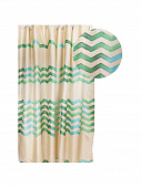 Купить Штора Аквалиния Зигзаг для ванной 180x180 см по низкой цене