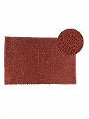 Купить Коврик Аквалиния микрофибра коричневый 50x80 по низкой цене