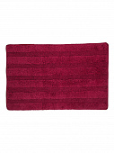 Купить Коврик Аквалиния хлопок полоска бордовый 45x75 см по низкой цене