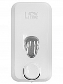 Купить Диспенсер Lime для жидкого мыла заливной белый 1 л по низкой цене
