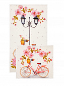 Купить Коврик ComeForte Vintag Bike для ванной комнаты розовый комплект из 2шт  57x100 см 50x57 см по низкой цене