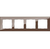 Купить Рамка Werkel Favorit WL01-Frame-04 Мокко четырехместная по низкой цене