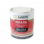 Купить Эмаль Лакра ПФ-115 белая глянцевая 1,9 кг по низкой цене